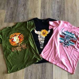 Cowgirl t shirts! Never worn!